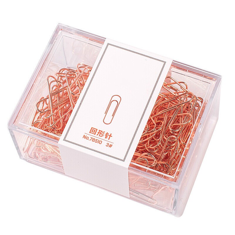 160 Pcs/set Rose Gold Color Creative Cute Shape Paper Clip for School Home Office Decoration