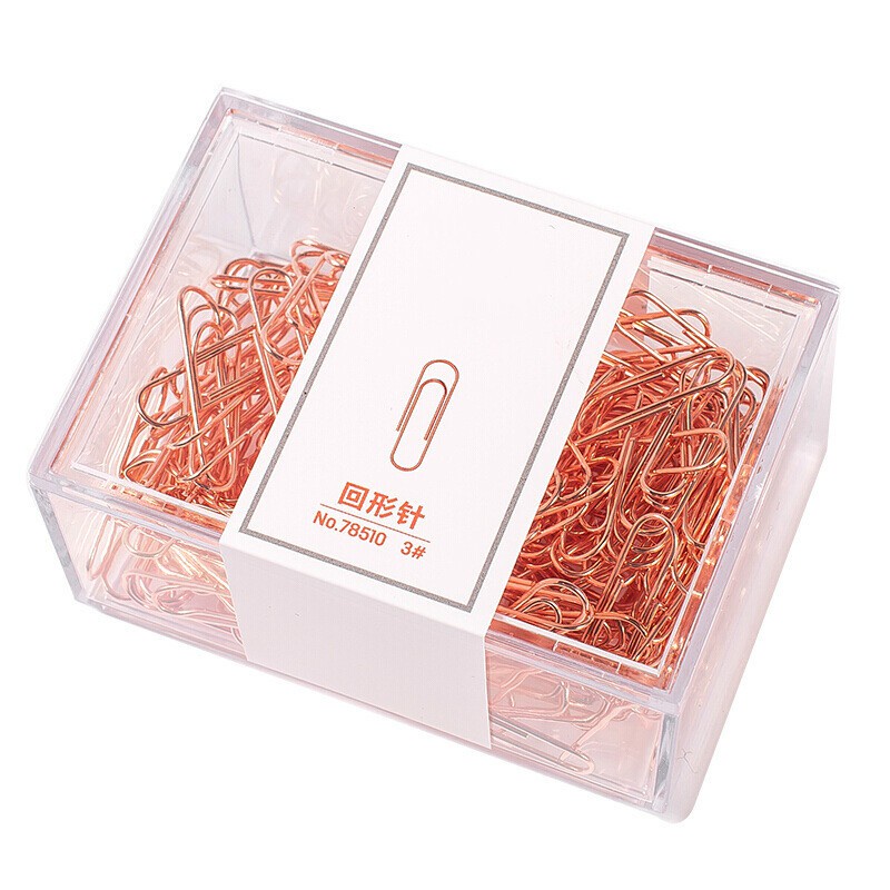 160 Pcs/set Rose Gold Color Creative Cute Shape Paper Clip for School Home Office Decoration