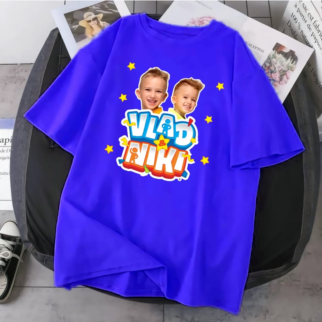 BAJU ANAK KAOS ANAK VILAD END NIKI YOUTUBER ANAK