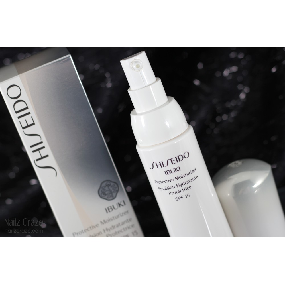 shiseido ibuki protective moisturizer emulsion hydratante protectrice spf 15