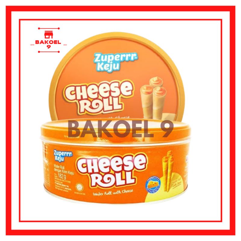 Zuperrr Keju Cheese Roll 156 Gr Kaleng