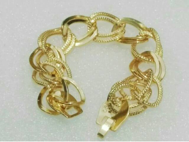 Gelang perhiasan wanita gold xuping jewelry
