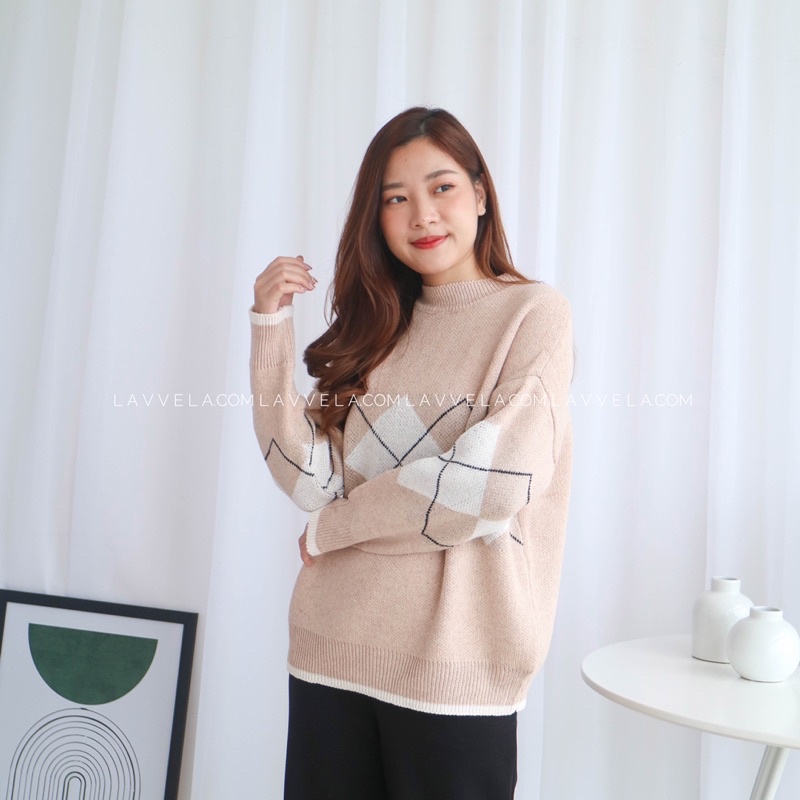 GRISTIN SWEATER KOREAN IMPORT LAVVELA