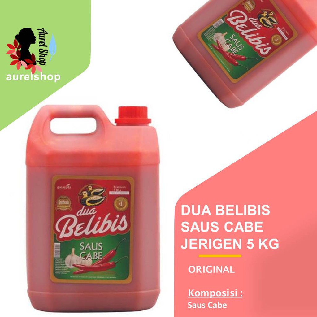 

DUA BELIBIS Saus Saos Cabe kemasan Jerigen