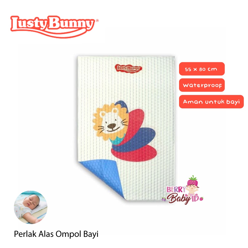 Lusty Bunny Perlak Bayi 55x80cm PK 1745 Alas Ganti popok Waterproof Berry Mart