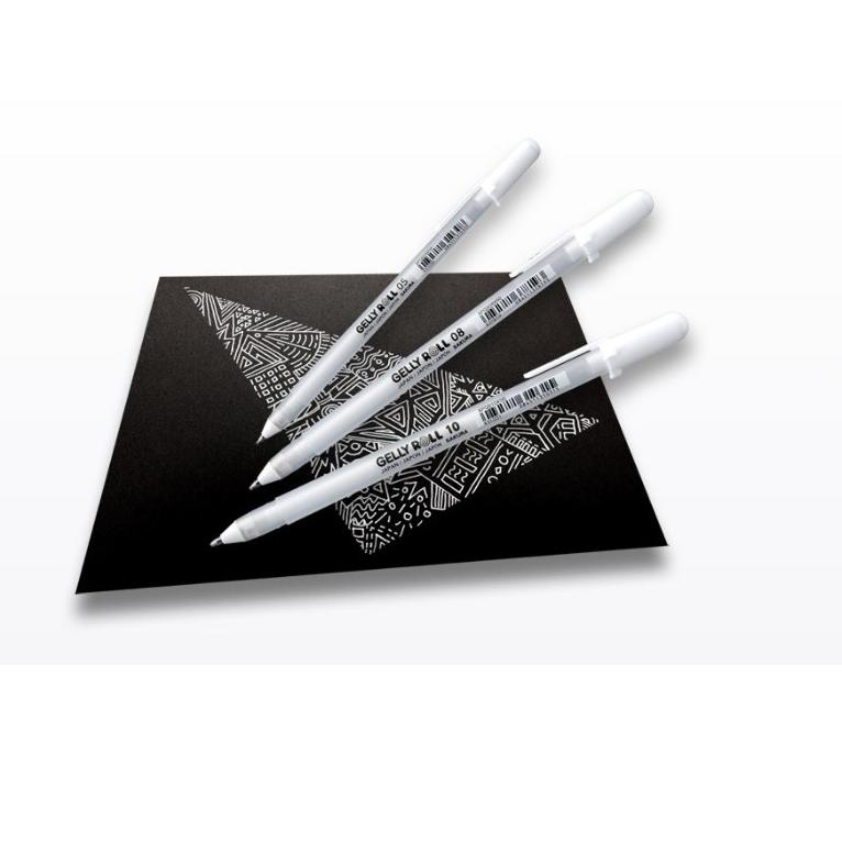 

[PROMO GVP94] Sakura Gelly Roll Ink Pen White 0.3mm (05) - Fine Point / White Pen Terbaru