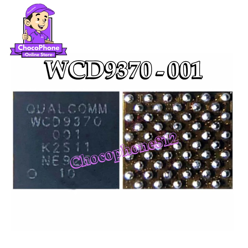 IC AUDIO WCD9370-001 REDMI NOTE 8 OPO A5 A9 ORIGINAL WCD 9370