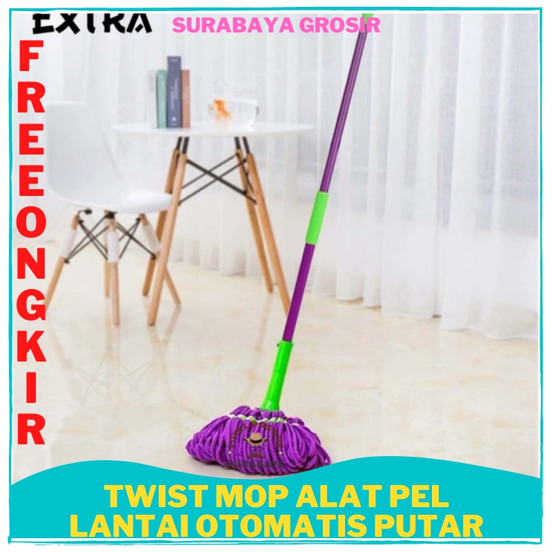 Alat Pel Mop Ngepel Lantai Rumah Kamar Kost Otomatis Putar Serbaguna Kebersihana Murah Praktis SG