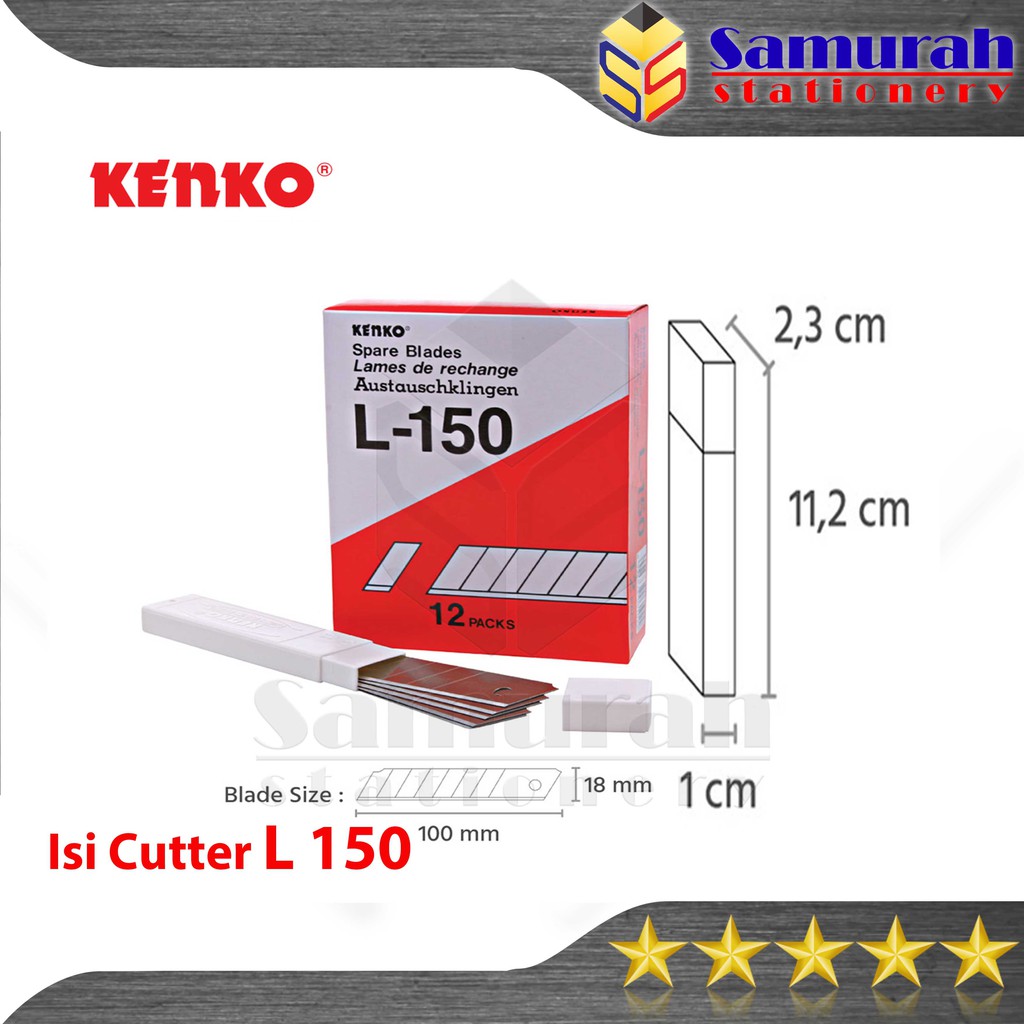 

Isi Cutter Besar Kenko L-150 / Pisau Potong Kertas L 150 / Refill Katter L150