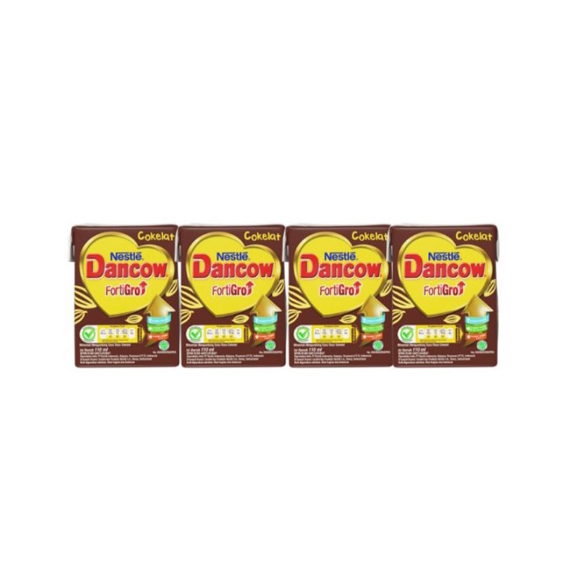 

Dancow UHT FortiGro Cokelat 4 x 110 ml