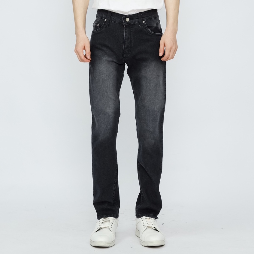 Fathco -  Celana Denim Slim fit Pria Black Scrub