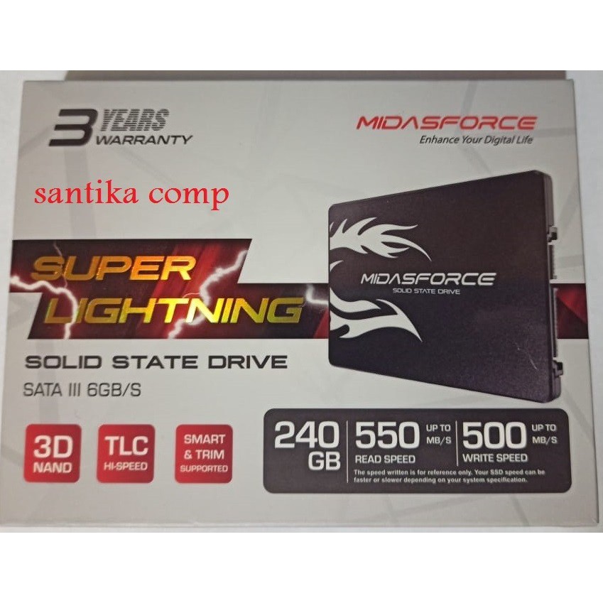 SSD MIDAS FORCE 240GB SATA 3