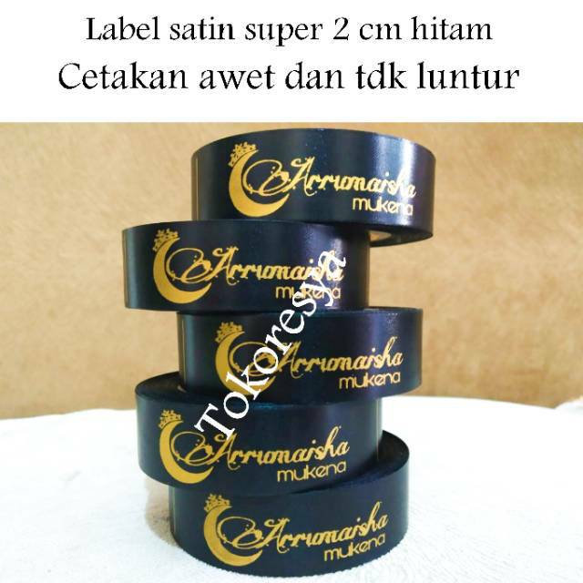 

Label satin super 2cm / label satin/label pita/ label pita satin/ label pita sablon