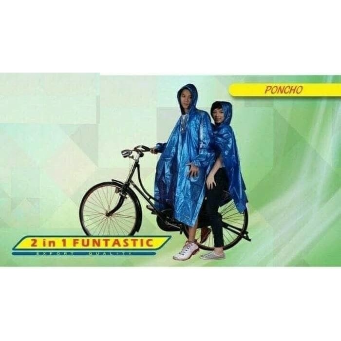 Jas Hujan Ponco Lengan 2 Kepala Batman Funtastic Elmondo 708