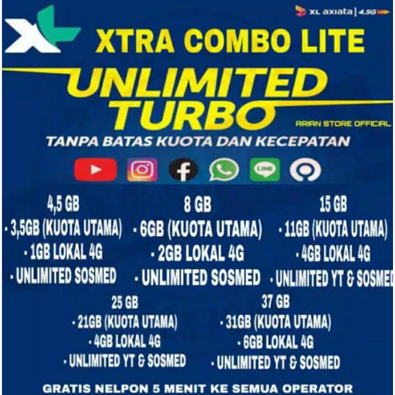 VOUCHER XL UNLIMITED KIRIM KODE VIA CHAT