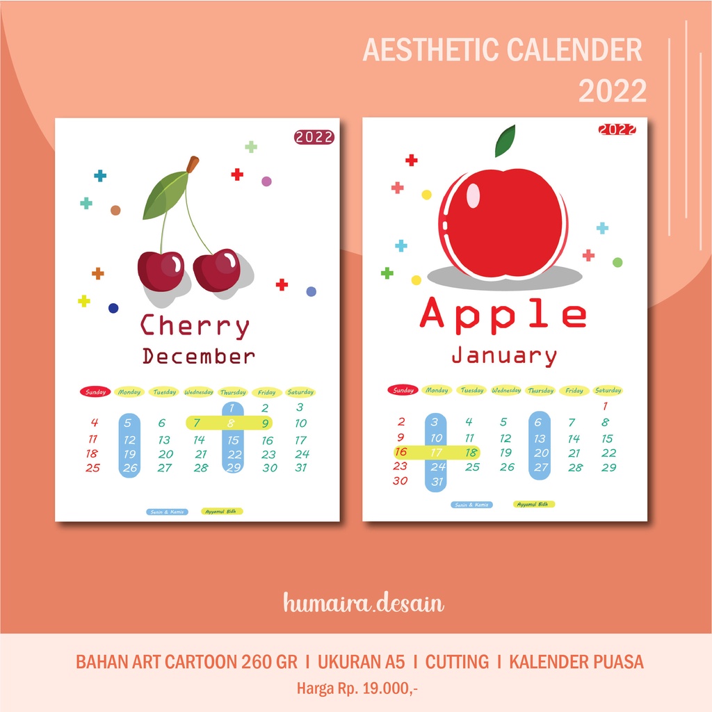 

KALENDER PUASA AESTHETIC 2022 BUAH
