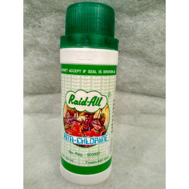  OBAT  IKAN RAID ALL ANTI  CHLORINE 100ML Shopee Indonesia