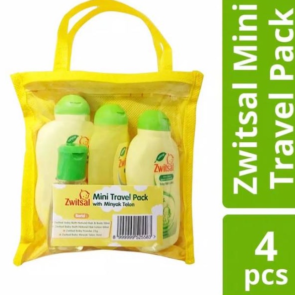 ZWITZAL Mini Travel Pack Toiletries Bayi Sabun Bedak Telon Bayi