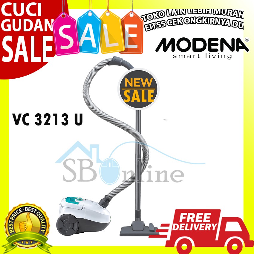 Vacuum Cleaner Modena VC 3213 U Harga Pabrik