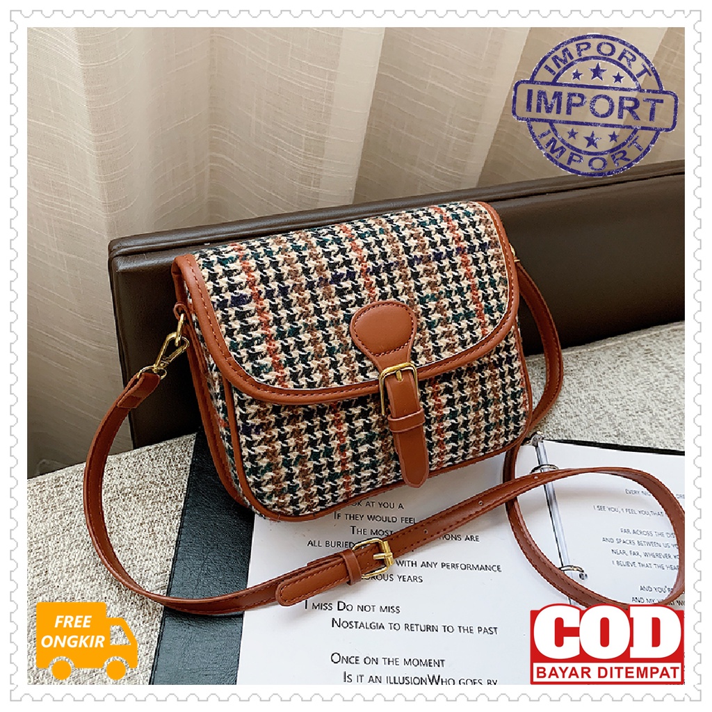 TAS SELEMPANG WANITA VB3456 IMPORT SLINGBAG PESTA BAHU JINJING HANDBAG PEREMPUAN KONDANGAN BAHAN KAI