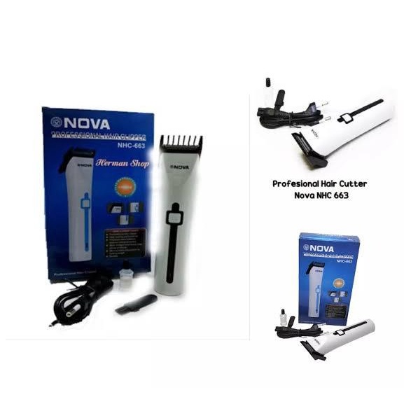 [IMPORT] -  CUKUR Nova Alat Cukur Rambut/Kumis/Jenggot Charger &amp; Portable 6138 Kode AL4