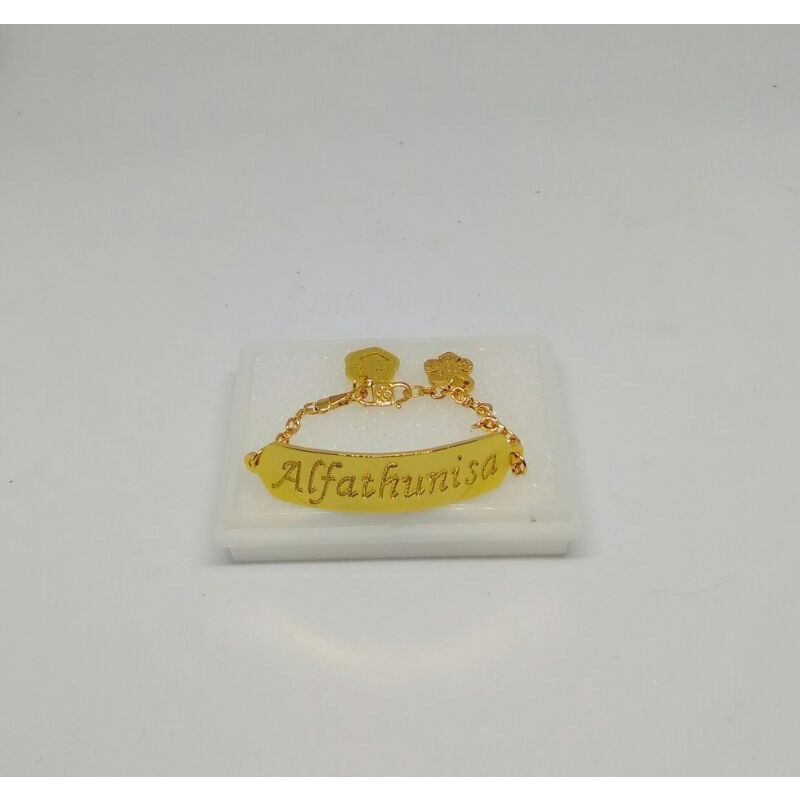 Gelang nama / tempah nama custom / gelang Rantai / gelang anak / gelang bayi