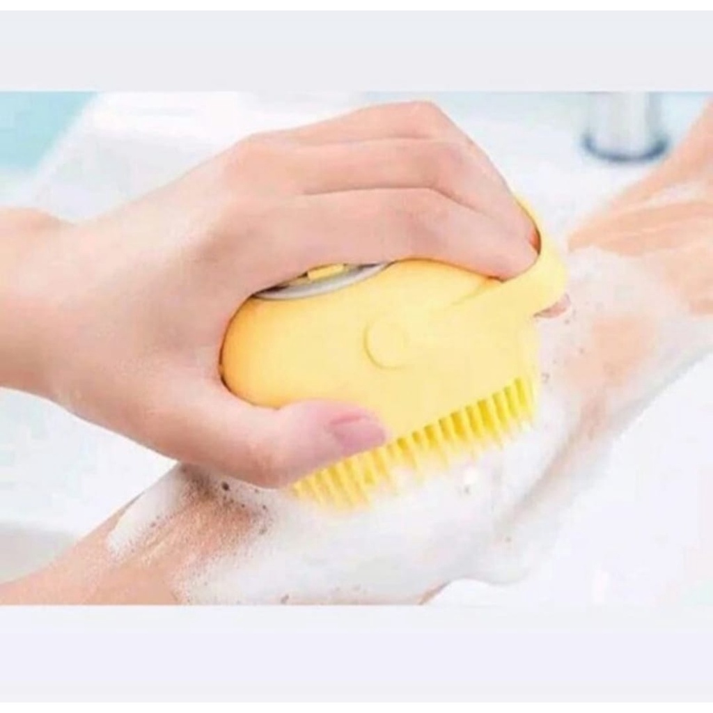 Sikat Badan Mandi Dispenser Silikon Bath Shower Brush Silicone Dispenser