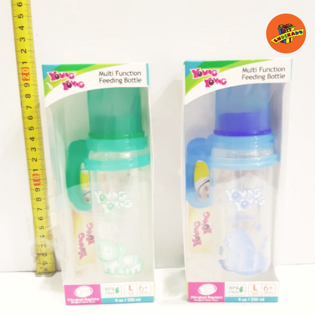 YOUNG YOUNG MULTI FUNCTION FEEDING BOTTLE 250ML - Botol Susu Bayi