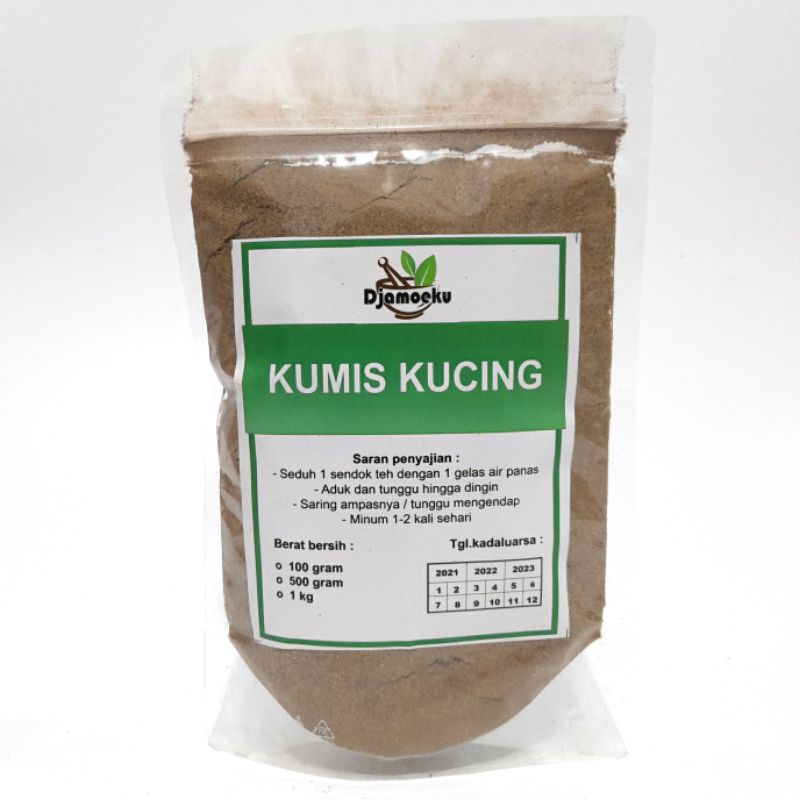

Daun Kumis kucing bubuk 100 gram asli dan original