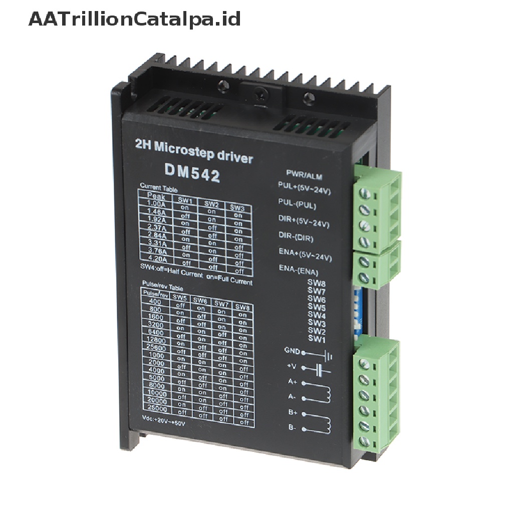 (AATrillionCatalpa) Dm542 Kontroler Motor Stepper Digital 2 Fase