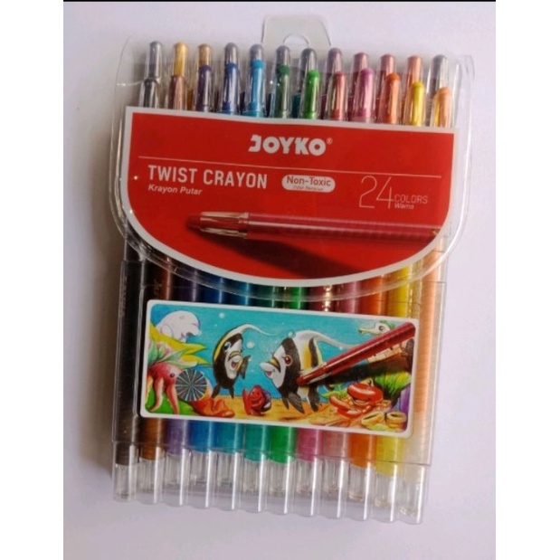 

Crayon Putar / Oil Pastel Krayon Putar Joyko 24 Warna