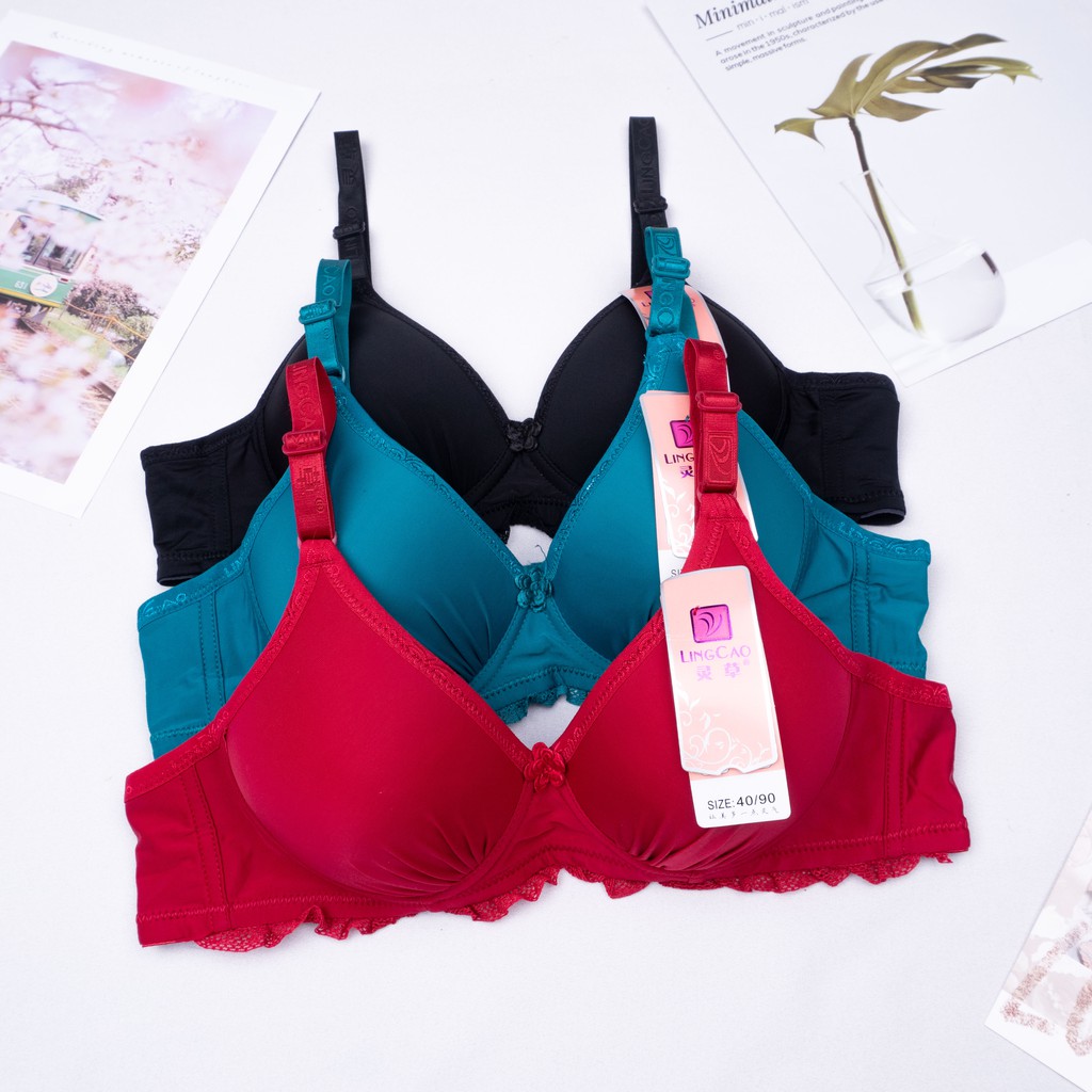 BEE - Bh Lingcao Original / Bra Push Up Bh Busa Tanpa Kawat Lingcao A5-3