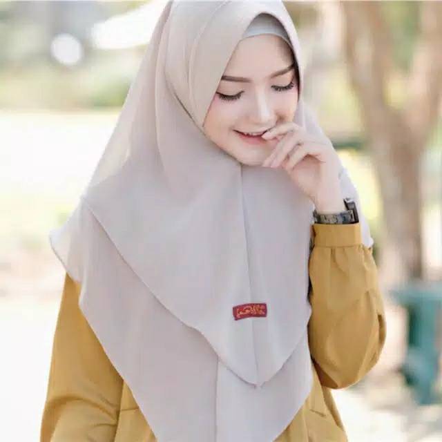 Jilbab khimar hijab syari jumbo 2layer
