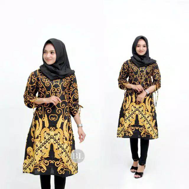 Tunik batik atsan size m.l.xl bahan katun primisma