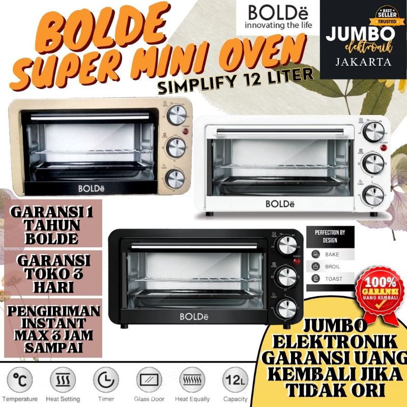 Oven Bolde 12 Liter Oven Simplify Bolde Oven Bolde 12l Oven Mini Low Watt Murah Bolde Oven Mini Bold