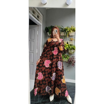 0PROMO! BISA COD! HOMEY DRESS KAFTAN dan GAMIS CAP COLET MALAMAN DOUBLE PROSES KAIN RAYON AJL TEBAL 