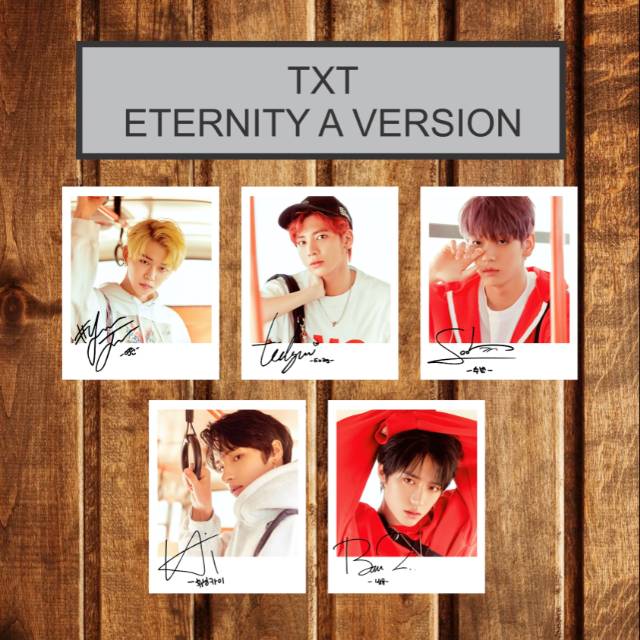 TXT SIGNED KPOP POLAROID THE DREAM CHAPTER ETERNITY