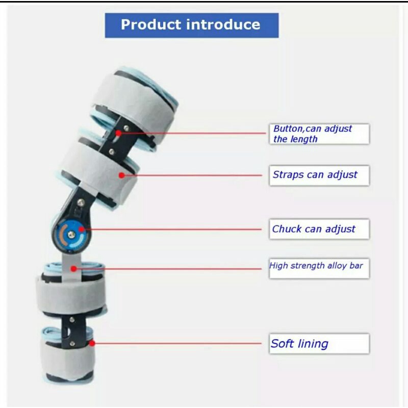 Knee brace support hinged joint ACL,PCL, LCL , MCL, osteoarthritis terapi lutut