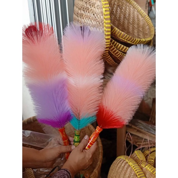 Sulak Kemoceng Rainbow Bahan Nilon