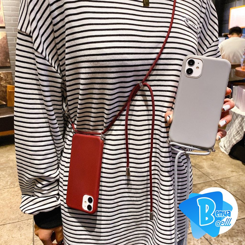 SOFTCASE SLINGCASE TALI LANYARD CANDY XIAOMI REDMI 9C GO BC566