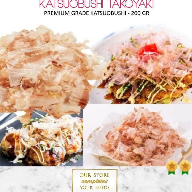 

KATSUOBOSHI BONITO FLAKES TAKOYAKI CAKALANG KATSUOBUSHI GRADE A 250 GR