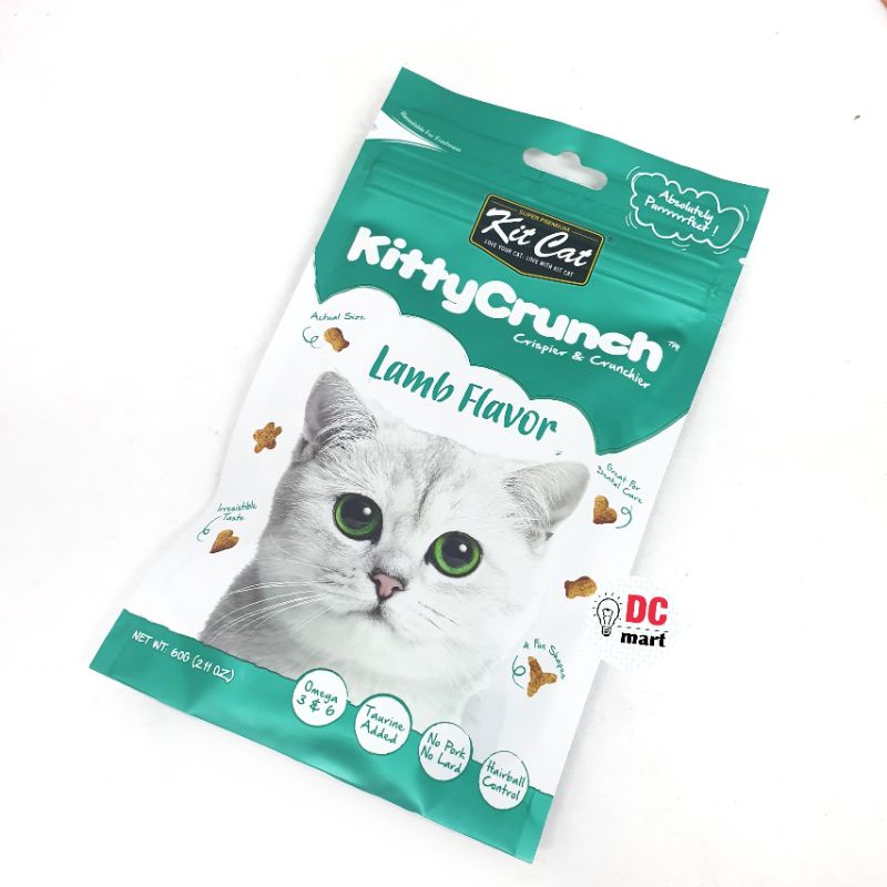 Snack Kucing KITTY CRUNCH KIT CAT - Snack Kering Kucing 60Gram