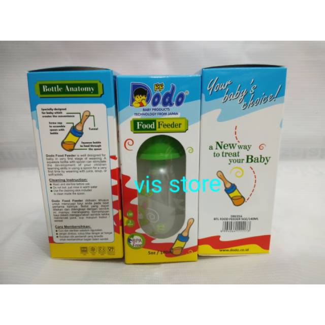 Dodo Baby Bottle Food Feeder 140 ml