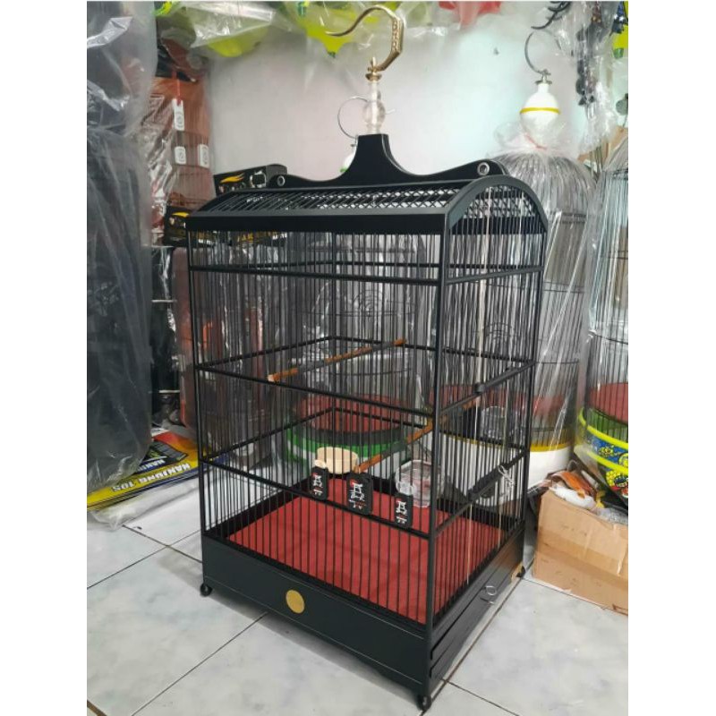 SANGKAR KOTAK BNR JAPANESE KHUSUS KACER KENARI CUCAK IJO//AKSESORIS