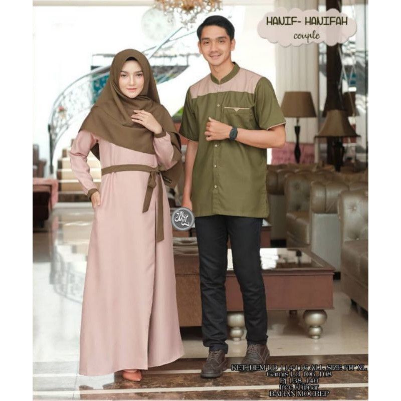 Couple batik gamis baloteli kemeja katun murah terlaris / Baju Batik Couple Keluarga Modern 2021