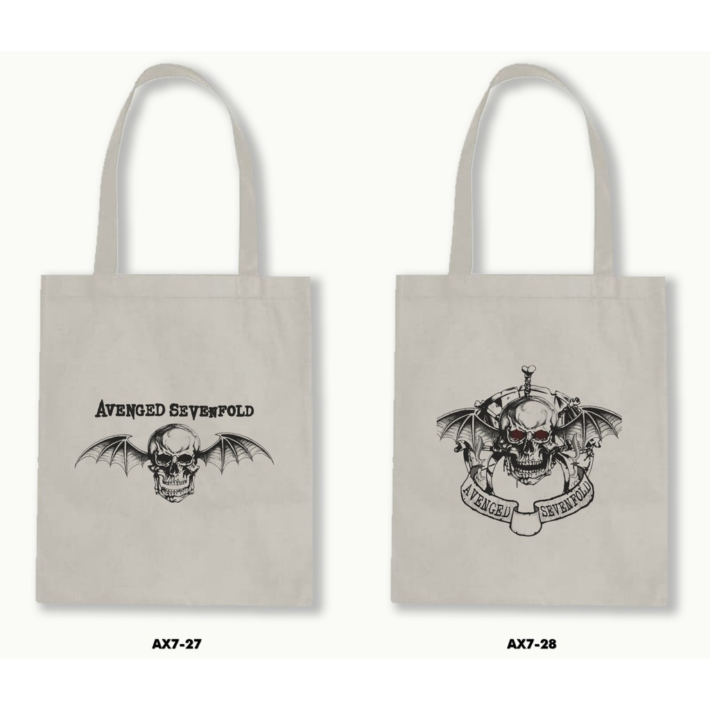 TOTE BAG BLACU - AVANGED SEVENFOLD .02