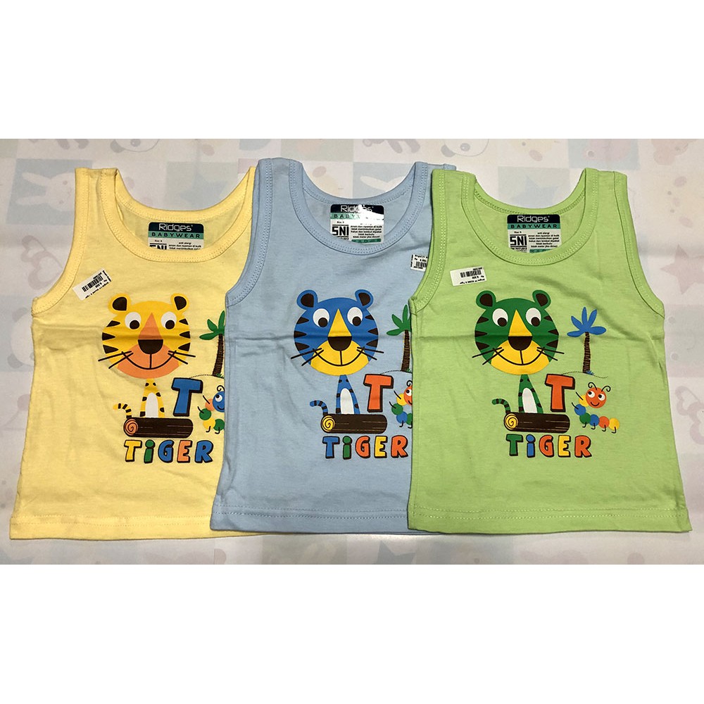  Baju  Atasan  Singlet Anak Ridges Tiger Shopee  Indonesia