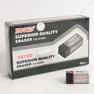 

JOYKO Penghapus Eraser 526 B40BL Black 1 BOX 40 Pcs