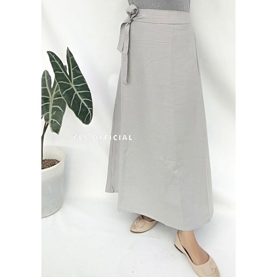 SANY SKIRT LINEN |ROK SIMPLE |ROK KOREA |ROK MIDI| ROK LINEN | ROK MURAH