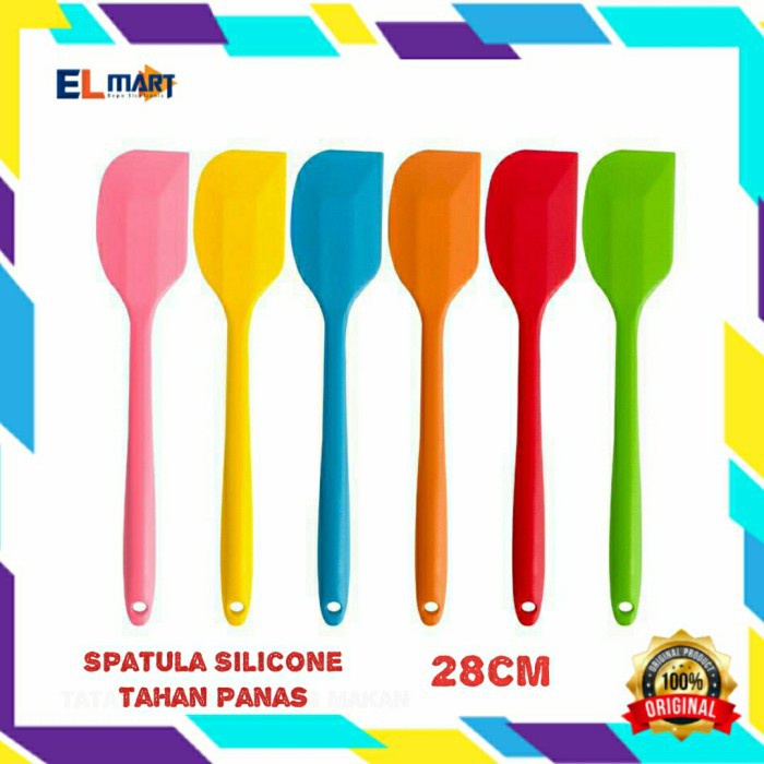 Spatula  SW01 Silikon Tahan Panas Food Grade Pengaduk Silicone Besar 28cm SW01